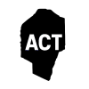 Map of the ACT labelled ACT